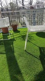 Kunstgras op balkon in Haarlem
