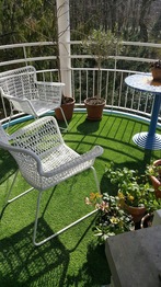 Kunstgras op balkon in Haarlem